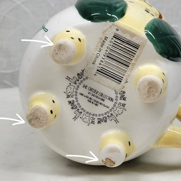 The Critter Collection Cheetah Mug 3D Big Cat Ceramic Footed Tail‎ Handle - Picture 9 of 16